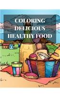 Coloring Delicious Healthy Food