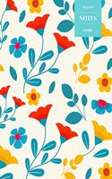 Dot Grid Notes 110 Pages: Vintage Floral Premium Notebook for Professionals and Students, Teachers and Writers - Bright Nordic Floral Pattern