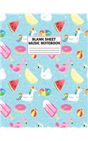 Blank Sheet Music Notebook