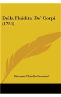 Della Fluidita De' Corpi (1754)
