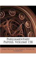 Parliamentary Papers, Volume 158