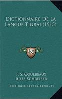 Dictionnaire De La Langue Tigrai (1915)