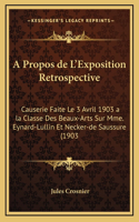 A Propos de L'Exposition Retrospective