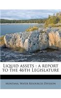 Liquid Assets: A Report to the 46th Legislature: A Report to the 46th Legislature