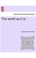 The world as it is