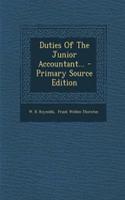 Duties of the Junior Accountant...