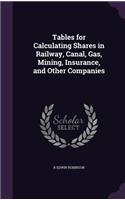 Tables for Calculating Shares in Railway, Canal, Gas, Mining, Insurance, and Other Companies