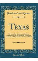 Texas: Mit Besonderer RÃ¼cksicht Auf Deutsche Auswanderung Und Die Physischen VerhÃ¤ltnisse Des Landes Nach Eigener Beobachtung Geschildert (Classic Reprint)