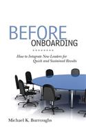 Before Onboarding