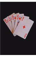 The Royal Flush Poker Hand Journal: 150 page lined notebook/diary