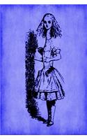 Alice in Wonderland Journal - Tall Alice (Blue): 100 page 6" x 9" Ruled Notebook: Inspirational Journal, Blank Notebook, Blank Journal, Lined Notebook