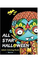 All Star Halloween Coloring Book For Adult: Halloween Coloring Books for Grown-Ups Adult