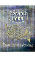 French Horn Music Lesson Journal