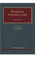 Studies in Contract Law