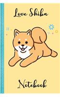 Love Shiba Puppy Notebook Volume 4: Notebook, Holiday Notebook, Lined Notebook, Love Shiba, Mini dog, Puppy Dog Notebook