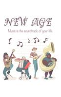 Quote Journal New age Music is the soundtrack of your life. Music Sheet Gift