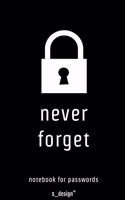 Notebook for Passwords