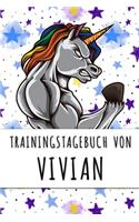 Trainingstagebuch von Vivian: Personalisierter Tagesplaner für dein Fitness- und Krafttraining im Fitnessstudio oder Zuhause