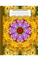 Graph Paper Notebook: Mandala Cover Design - Quad Ruled - 120 Pages - 8.5" X 11" - Matte Finished Soft Cover
