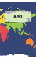 Samoa: Ruled Travel Diary Notebook or Journey Journal - Lined Trip Pocketbook for Men and Women with Lines