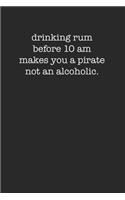 Funny Drinking 120 Page Notebook Lined Journal Sarcastic Minimal Style