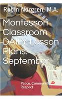 Montessori Classroom DAILY Lesson Plans