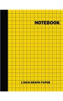Notebook. 1 Inch Graph Paper
