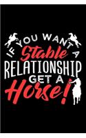 If You Want a Stable Relationship Get a Horse!