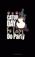 Caturday Be Lazy Do Party: Unruled Composition Book(1864 Unruled Composition Book)