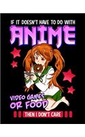 If It Doesn't Have To Do With Anime Video Games Or Food Then I Don't Care