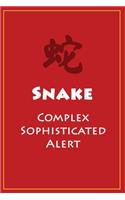 &#34503; Snake (Complex, Sophisticated, Alert): Chinese Astrological Zodiac Notebook (120 pages, 6x9)