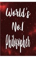 World's No.1 Philosopher: The perfect gift for the professional in your life - Funny 119 page lined journal!