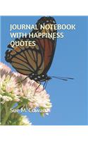 Journal Notebook with Happiness Quotes