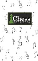 Chess Scorebook: Chess Journal, Chess Notebook, Chess Score Books, Chess Scoresheet, Record Your Games, Log Wins Moves, Tactics & Strategy, Music Lover Cover