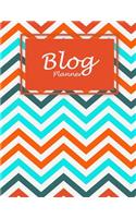 Blog Planner: Colorful Book, Daily Blogger posts, Calendar Social Media Marketing, Large Size 8.5" x 11" Bogging Manager Schedule
