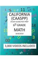 6th Grade CALIFORNIA CAASPP, MATH, Test Prep