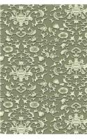 2019 Daily Planner Dusty Green Asian Damask 384 Pages