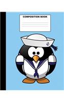 Penguin Composition Book: Penguin Composition Notebook. 132 Pages Wide Ruled 7.5x9.25. Penguin Notebook