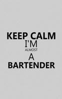 Keep Calm I'm Almost a Bartender