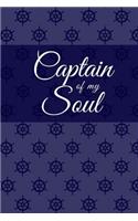 Captain of My Soul Journal - Navy