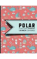 Polar Graph Paper Notebook: (Polar Graph Paper Notebooks: 1/8 Inch Centered)