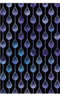Journal Notebook Teardrops Pattern 3