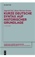 Kurze Deutsche Syntax Auf Historischer Grundlage: (7 Sammlung Kurzer Grammatiken Germanischer Dialekte. B: Erganz)
