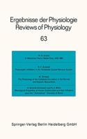 Ergebnisse Der Physiologie / Reviews of Physiology