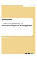 Ansätze zur Optimierung der Leercontainerlogistik im Hamburger Hafen