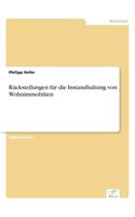 Rückstellungen für die Instandhaltung von Wohnimmobilien