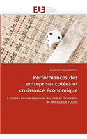 Performances Des Entreprises Cotées Et Croissance Économique