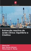 Extracção reactiva de ácido cítrico