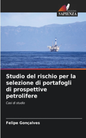 Studio del rischio per la selezione di portafogli di prospettive petrolifere