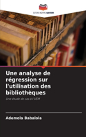 analyse de régression sur l'utilisation des bibliothèques